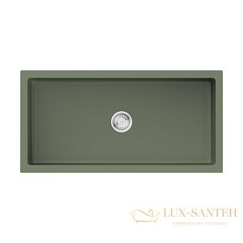 кухонная мойка omoikiri mikura 91-ol 4997088 natceramic, оливковый